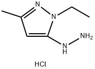 1-ethyl-5-hydrazino-3-methyl-1H-pyrazole Structure