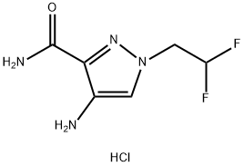 4-amino-1-(2,2-difluoroethyl)-1H-pyrazole-3-carboxamide Structure