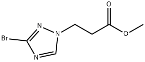 Methyl 3-(3-bromo-1H-1,2,4-triazol-1-yl)propanoate 구조식 이미지