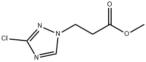 methyl 3-(3-chloro-1H-1,2,4-triazol-1-yl)propanoate Structure