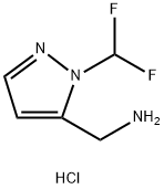 1-(difluoromethyl)-1H-pyrazol-5-yl]methylamine Structure