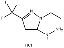 1-ethyl-5-hydrazino-3-(trifluoromethyl)-1H-pyrazole 구조식 이미지