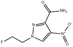 1-(2-fluoroethyl)-4-nitro-1H-pyrazole-3-carboxamide Structure