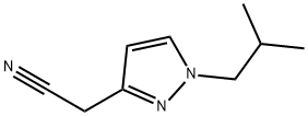 (1-isobutyl-1H-pyrazol-3-yl)acetonitrile Structure