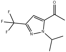 1-[1-isopropyl-3-(trifluoromethyl)-1H-pyrazol-5-yl]ethanone Structure