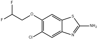 5-chloro-6-(2,2-difluoroethoxy)-1,3-benzothiazol-2-amine Structure