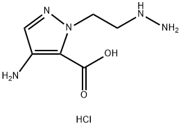 4-amino-1-(2-hydrazinoethyl)-1H-pyrazole-5-carboxylic acid Structure