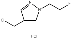 4-(chloromethyl)-1-(2-fluoroethyl)-1H-pyrazole Structure