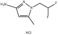 1-(2,2-difluoroethyl)-5-methyl-1H-pyrazol-3-amine Structure