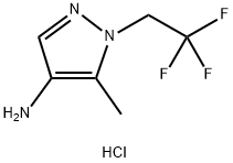 5-methyl-1-(2,2,2-trifluoroethyl)-1H-pyrazol-4-amine Structure