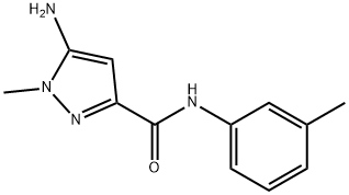 5-amino-1-methyl-N-(3-methylphenyl)-1H-pyrazole-3-carboxamide Structure