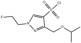 1-(2-fluoroethyl)-3-(isopropoxymethyl)-1H-pyrazole-4-sulfonyl chloride Structure