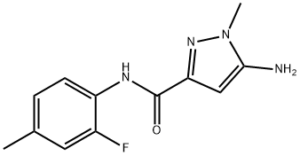 5-amino-N-(2-fluoro-4-methylphenyl)-1-methyl-1H-pyrazole-3-carboxamide Structure