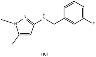 N-(3-fluorobenzyl)-1,5-dimethyl-1H-pyrazol-3-amine Structure