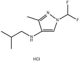 1-(difluoromethyl)-N-isobutyl-3-methyl-1H-pyrazol-4-amine Structure