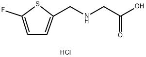 N-[(5-fluoro-2-thienyl)methyl]glycine Structure