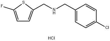 1-(4-chlorophenyl)-N-[(5-fluoro-2-thienyl)methyl]methanamine Structure