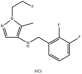 N-(2,3-difluorobenzyl)-1-(2-fluoroethyl)-5-methyl-1H-pyrazol-4-amine Structure