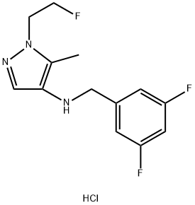 N-(3,5-difluorobenzyl)-1-(2-fluoroethyl)-5-methyl-1H-pyrazol-4-amine Structure