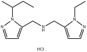 1-(1-sec-butyl-1H-pyrazol-5-yl)-N-[(1-ethyl-1H-pyrazol-5-yl)methyl]methanamine Structure