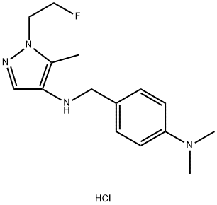 N-[4-(dimethylamino)benzyl]-1-(2-fluoroethyl)-5-methyl-1H-pyrazol-4-amine Structure