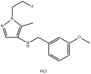 1-(2-fluoroethyl)-N-(3-methoxybenzyl)-5-methyl-1H-pyrazol-4-amine Structure