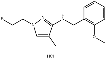 1-(2-fluoroethyl)-N-(2-methoxybenzyl)-4-methyl-1H-pyrazol-3-amine Structure