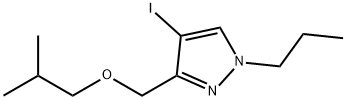 4-iodo-3-(isobutoxymethyl)-1-propyl-1H-pyrazole Structure