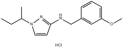 1-sec-butyl-N-(3-methoxybenzyl)-1H-pyrazol-3-amine Structure