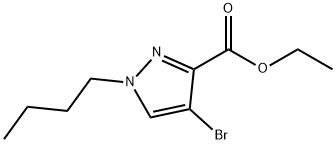 ethyl 4-bromo-1-butyl-1H-pyrazole-3-carboxylate Structure