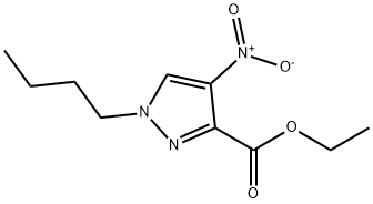 ethyl 1-butyl-4-nitro-1H-pyrazole-3-carboxylate Structure