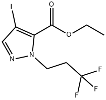 ethyl 4-iodo-1-(3,3,3-trifluoropropyl)-1H-pyrazole-5-carboxylate Structure