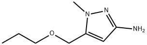 1-methyl-5-(propoxymethyl)-1H-pyrazol-3-amine Structure