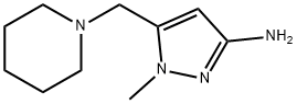 1-methyl-5-(piperidin-1-ylmethyl)-1H-pyrazol-3-amine Structure