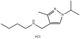 butyl[(1-isopropyl-3-methyl-1H-pyrazol-4-yl)methyl]amine Structure