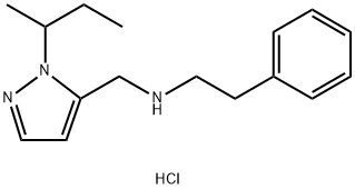 (1-sec-butyl-1H-pyrazol-5-yl)methyl](2-phenylethyl)amine Structure