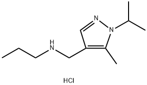 (1-isopropyl-5-methyl-1H-pyrazol-4-yl)methyl]propylamine 구조식 이미지