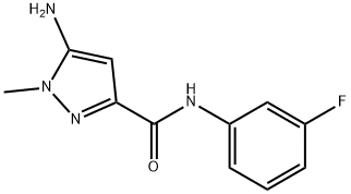 5-amino-N-(3-fluorophenyl)-1-methyl-1H-pyrazole-3-carboxamide Structure