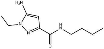 5-amino-N-butyl-1-ethyl-1H-pyrazole-3-carboxamide Structure