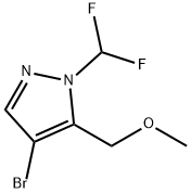 4-bromo-1-(difluoromethyl)-5-(methoxymethyl)-1H-pyrazole Structure