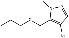 4-bromo-1-methyl-5-(propoxymethyl)-1H-pyrazole Structure