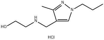 2-{[(3-methyl-1-propyl-1H-pyrazol-4-yl)methyl]amino}ethanol Structure