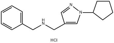 benzyl[(1-cyclopentyl-1H-pyrazol-4-yl)methyl]amine Structure