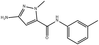 3-amino-1-methyl-N-(3-methylphenyl)-1H-pyrazole-5-carboxamide Structure