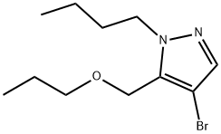 4-bromo-1-butyl-5-(propoxymethyl)-1H-pyrazole Structure