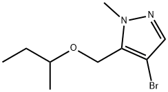 4-bromo-5-(sec-butoxymethyl)-1-methyl-1H-pyrazole Structure