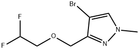 4-bromo-3-[(2,2-difluoroethoxy)methyl]-1-methyl-1H-pyrazole Structure