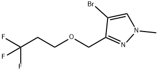 4-bromo-1-methyl-3-[(3,3,3-trifluoropropoxy)methyl]-1H-pyrazole Structure