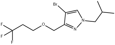 4-bromo-1-isobutyl-3-[(3,3,3-trifluoropropoxy)methyl]-1H-pyrazole Structure