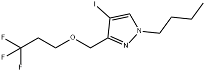 1-butyl-4-iodo-3-[(3,3,3-trifluoropropoxy)methyl]-1H-pyrazole 구조식 이미지